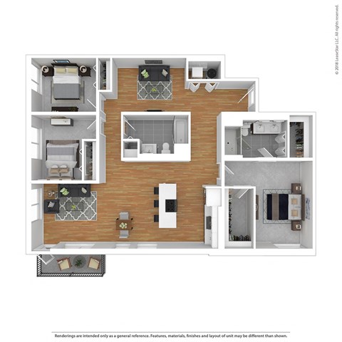 Arterra KC C3 3D Floor Plan
